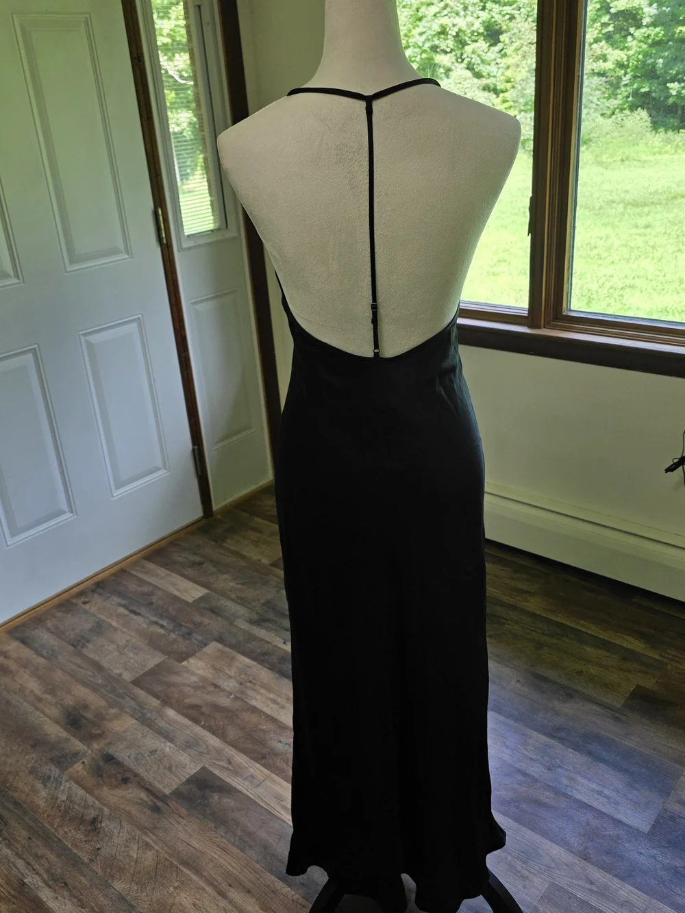 A&F Julia Slip Tie-Back Maxi Dress from Abercrombie & Fitch, Lined
